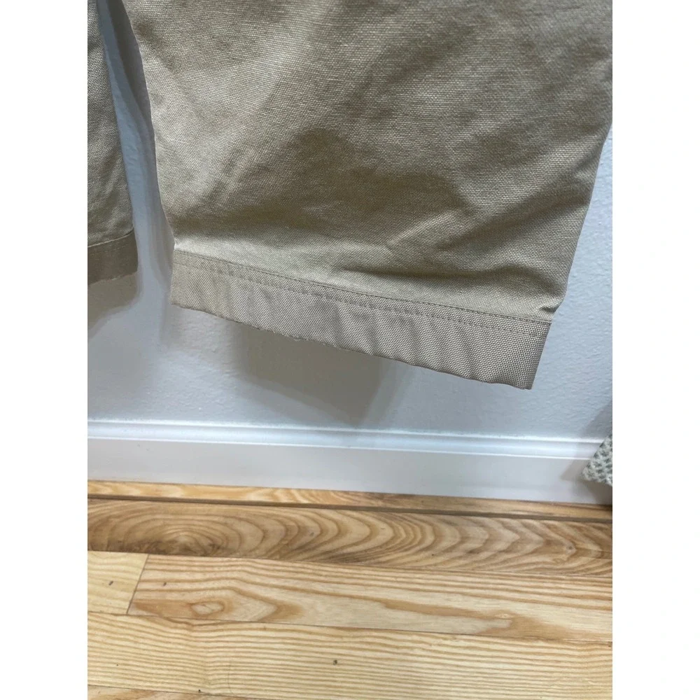 Duluth Trading Co Overalls Workwear 32x34 Tan Fire Hose Cotton Canvas Bibs
